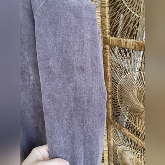 Umgee 100% Cotton Brown Long Sleeve Button-Up Dress/Shacket_S - Picture 10 of 12